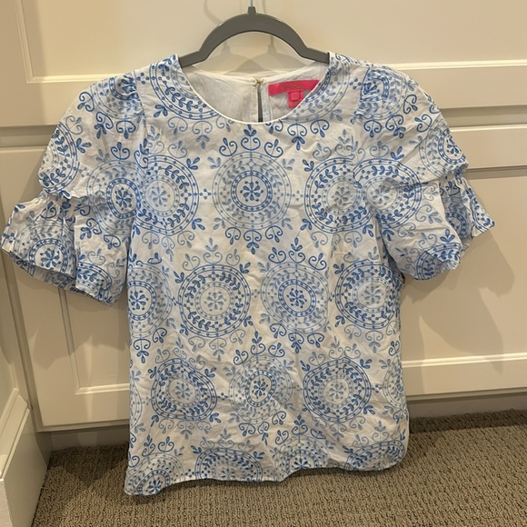 Lilly Pulitzer Lialah short sleeve top size S - Picture 2 of 7
